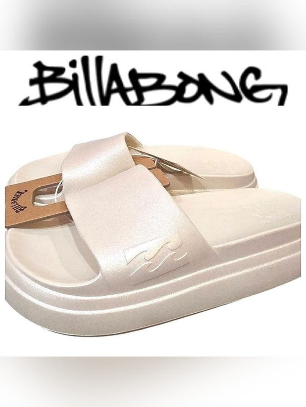 Billabong - Biege Cushion Slides Sandals Women's  Multiply Sizes 9M/7M.